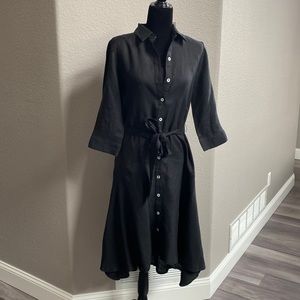 NWT Chico’s Black Linen Dress size S/4